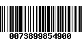 Código de Barras 0073899854900