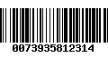 Código de Barras 0073935812314