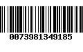 Código de Barras 0073981349185