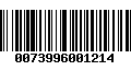 Código de Barras 0073996001214