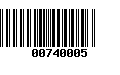 Código de Barras 00740005