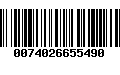 Código de Barras 0074026655490