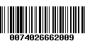 Código de Barras 0074026662009