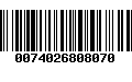 Código de Barras 0074026808070