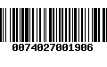 Código de Barras 0074027001906