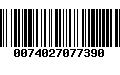 Código de Barras 0074027077390