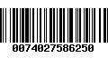 Código de Barras 0074027586250