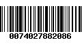 Código de Barras 0074027882086