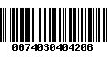 Código de Barras 0074030404206