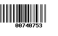 Código de Barras 00740753