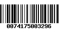 Código de Barras 0074175003296