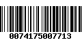 Código de Barras 0074175007713