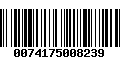 Código de Barras 0074175008239