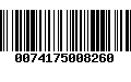 Código de Barras 0074175008260