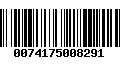 Código de Barras 0074175008291