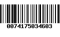 Código de Barras 0074175034603