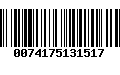 Código de Barras 0074175131517