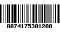 Código de Barras 0074175301200