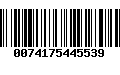 Código de Barras 0074175445539