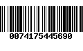 Código de Barras 0074175445690