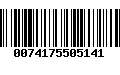 Código de Barras 0074175505141