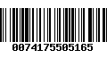 Código de Barras 0074175505165