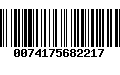 Código de Barras 0074175682217