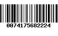 Código de Barras 0074175682224