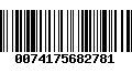 Código de Barras 0074175682781