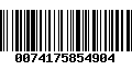 Código de Barras 0074175854904