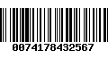 Código de Barras 0074178432567