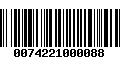 Código de Barras 0074221000088