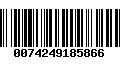 Código de Barras 0074249185866