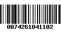 Código de Barras 0074261041102