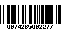 Código de Barras 0074265002277