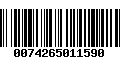 Código de Barras 0074265011590