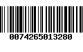 Código de Barras 0074265013280