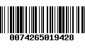 Código de Barras 0074265019428