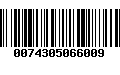 Código de Barras 0074305066009