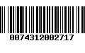 Código de Barras 0074312002717