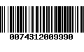 Código de Barras 0074312009990