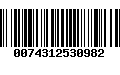 Código de Barras 0074312530982