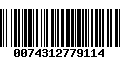 Código de Barras 0074312779114