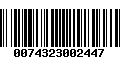 Código de Barras 0074323002447