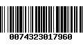 Código de Barras 0074323017960