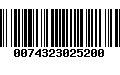 Código de Barras 0074323025200