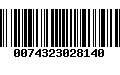 Código de Barras 0074323028140