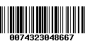 Código de Barras 0074323048667