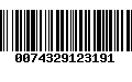 Código de Barras 0074329123191