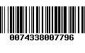 Código de Barras 0074338007796